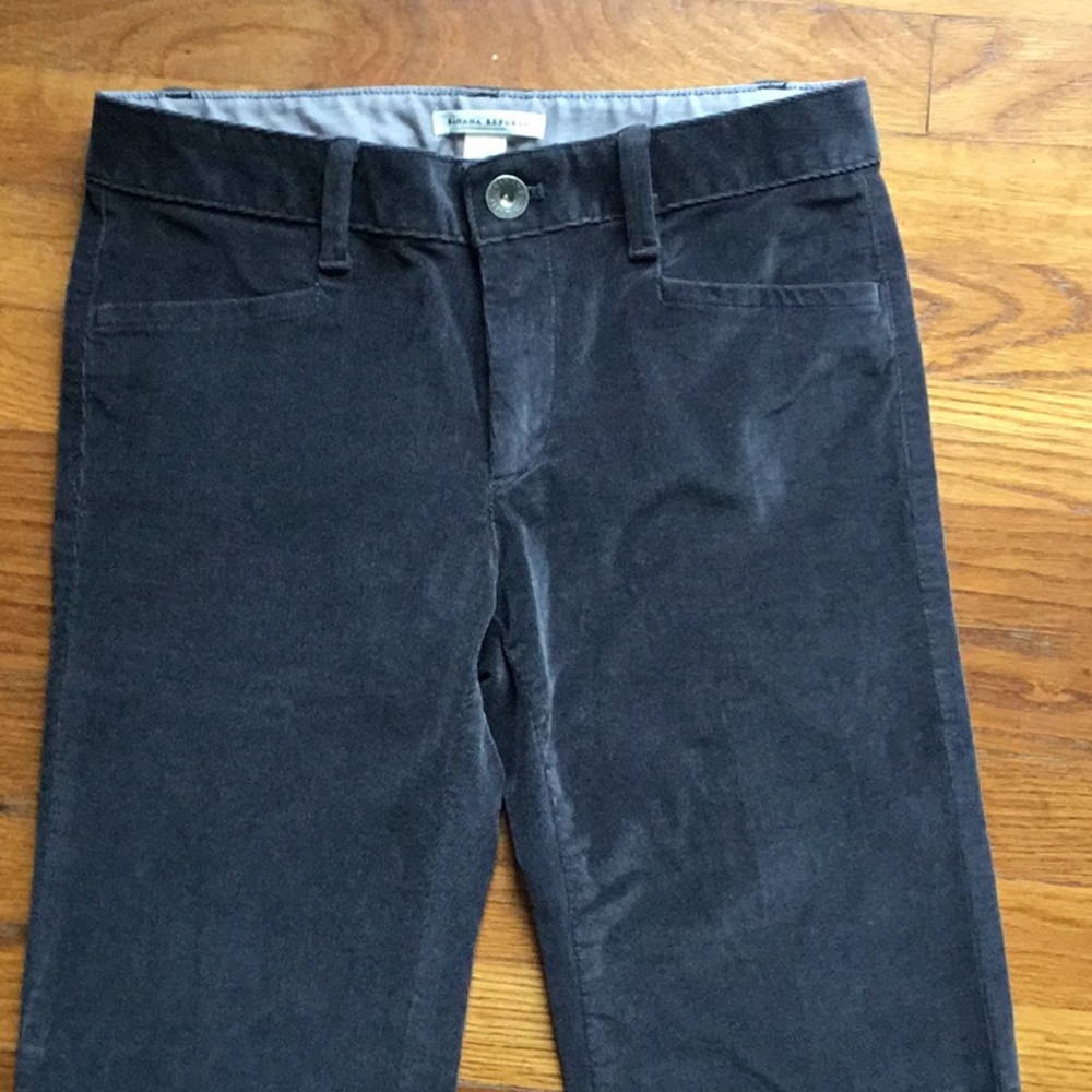 Banana Republic Dark Gray Corduroy Boot Cut Pants